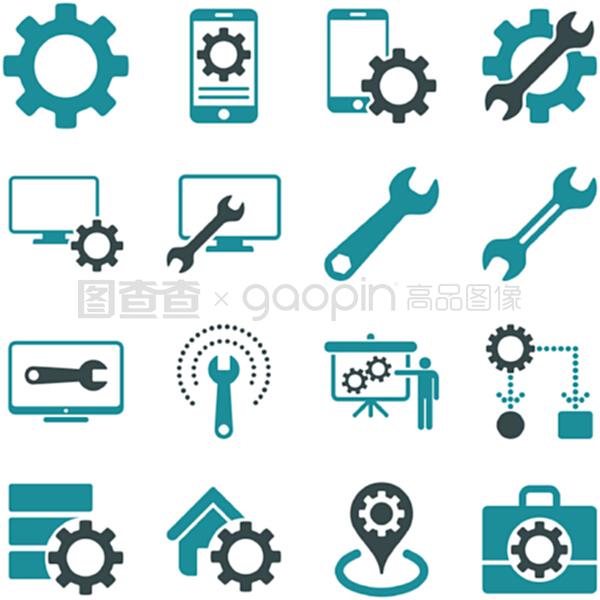 選項和服務工具圖標集